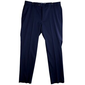 Lauren Ralph Lauren Dress Pants Men 38x34 Navy Blue Paisley Lining Pleated